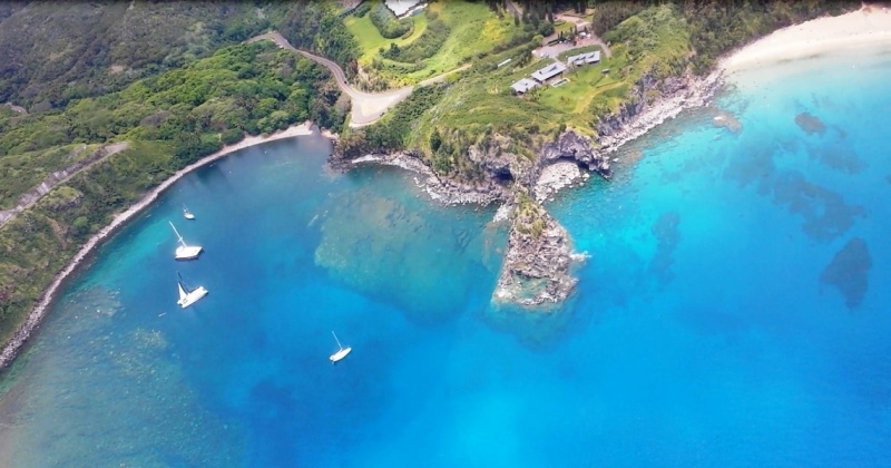 Heli View Of Snorkeling Bays 